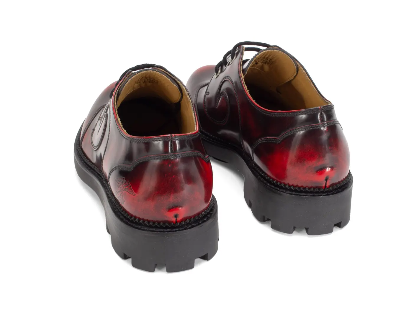 John Fluevog Gibson Swirl Derby Lacé Floral