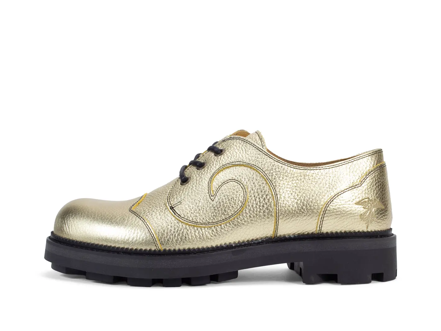 john fluevog Gibson Swirl Derby lacé floral