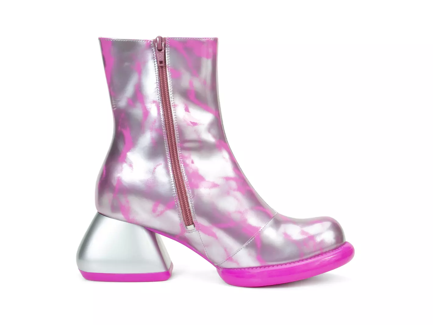 John Fluevog Haring Botte Mi-mollet En Cuir