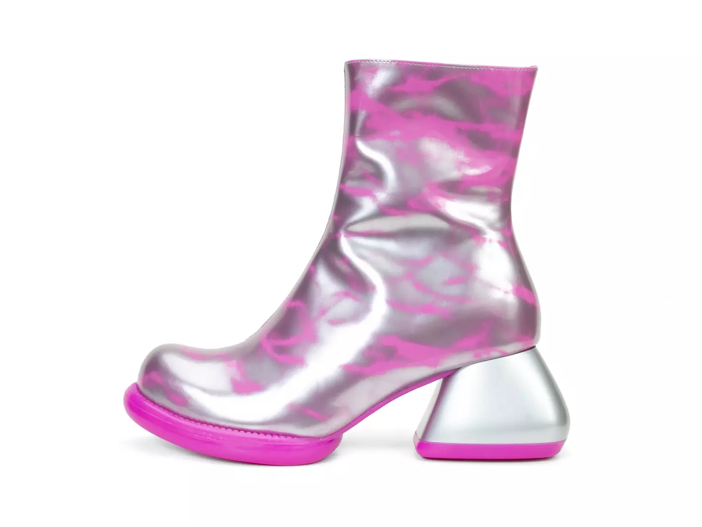 john fluevog Haring Botte mi-mollet en cuir