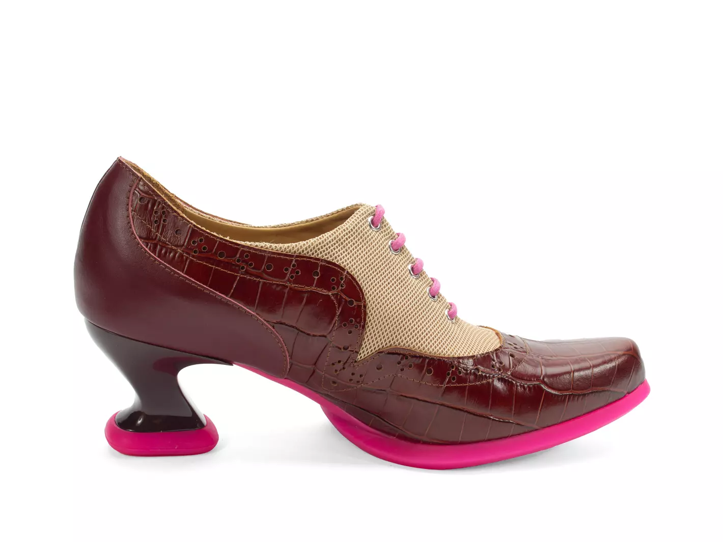 John Fluevog Hatha Talon Lacé Avec Filet