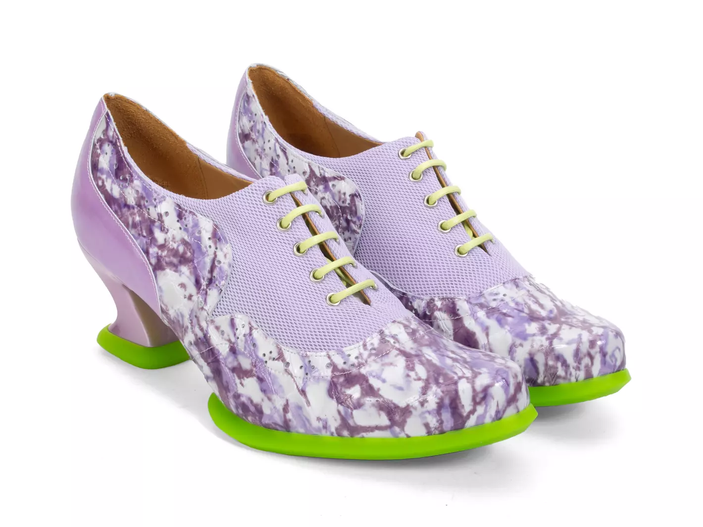 John Fluevog Hatha Talon Lacé Avec Filet