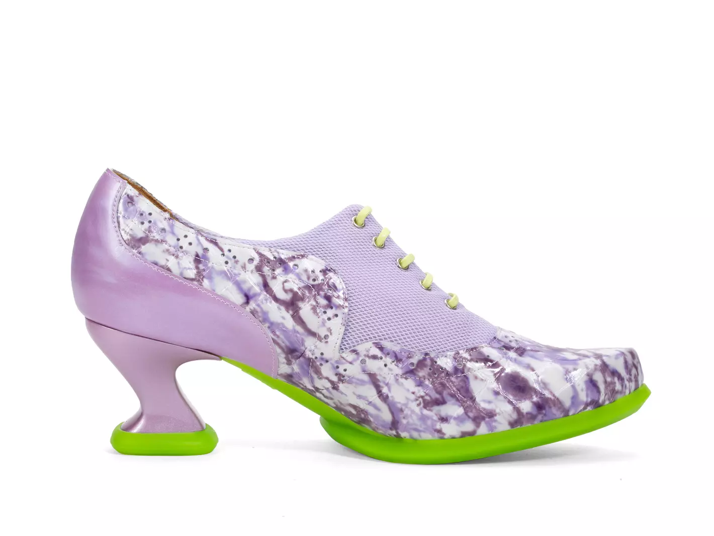 John Fluevog Hatha Talon Lacé Avec Filet