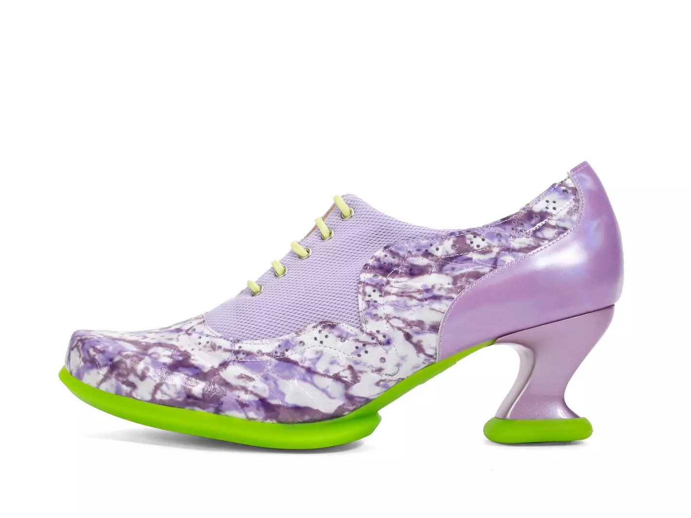 john fluevog Hatha Talon lacé avec filet