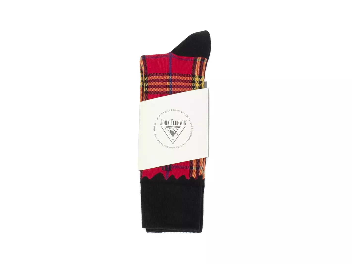 John Fluevog Hazel Vog Socks Chaussette Avec Plaid