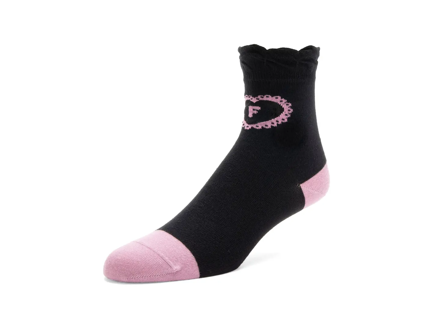 john fluevog Jonesy Vog Socks Ruffle Cuff Socks
