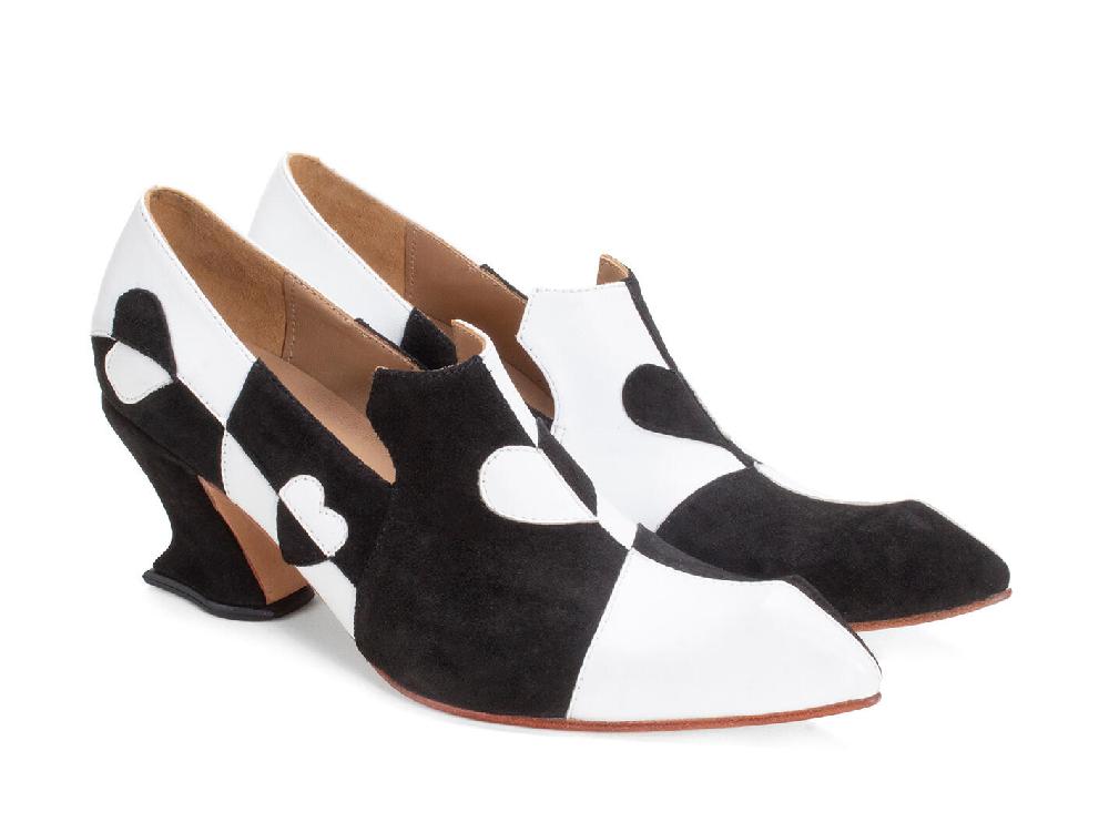 John Fluevog Kaija Flâneur à Talon Avec Cœurs