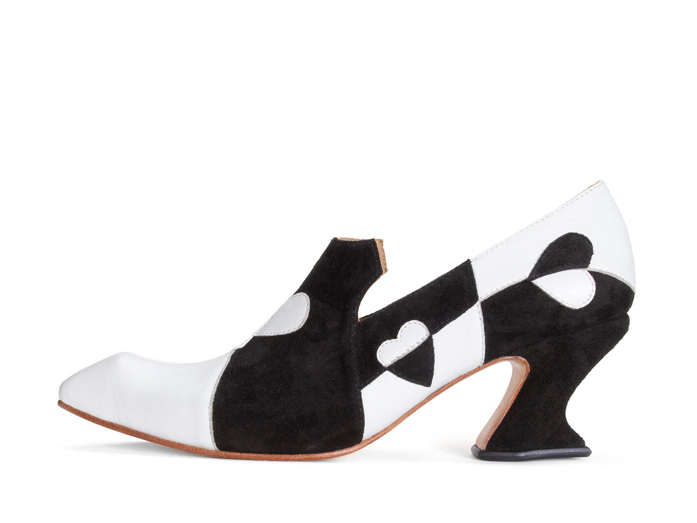 john fluevog Kaija Flâneur à talon avec cœurs