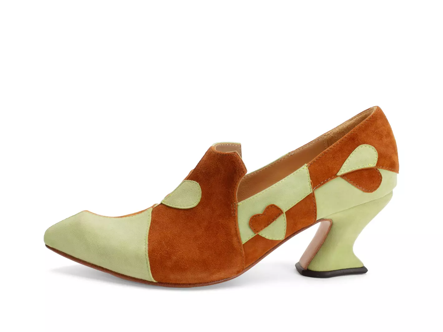 john fluevog Kaija Flâneur à talon avec cœurs