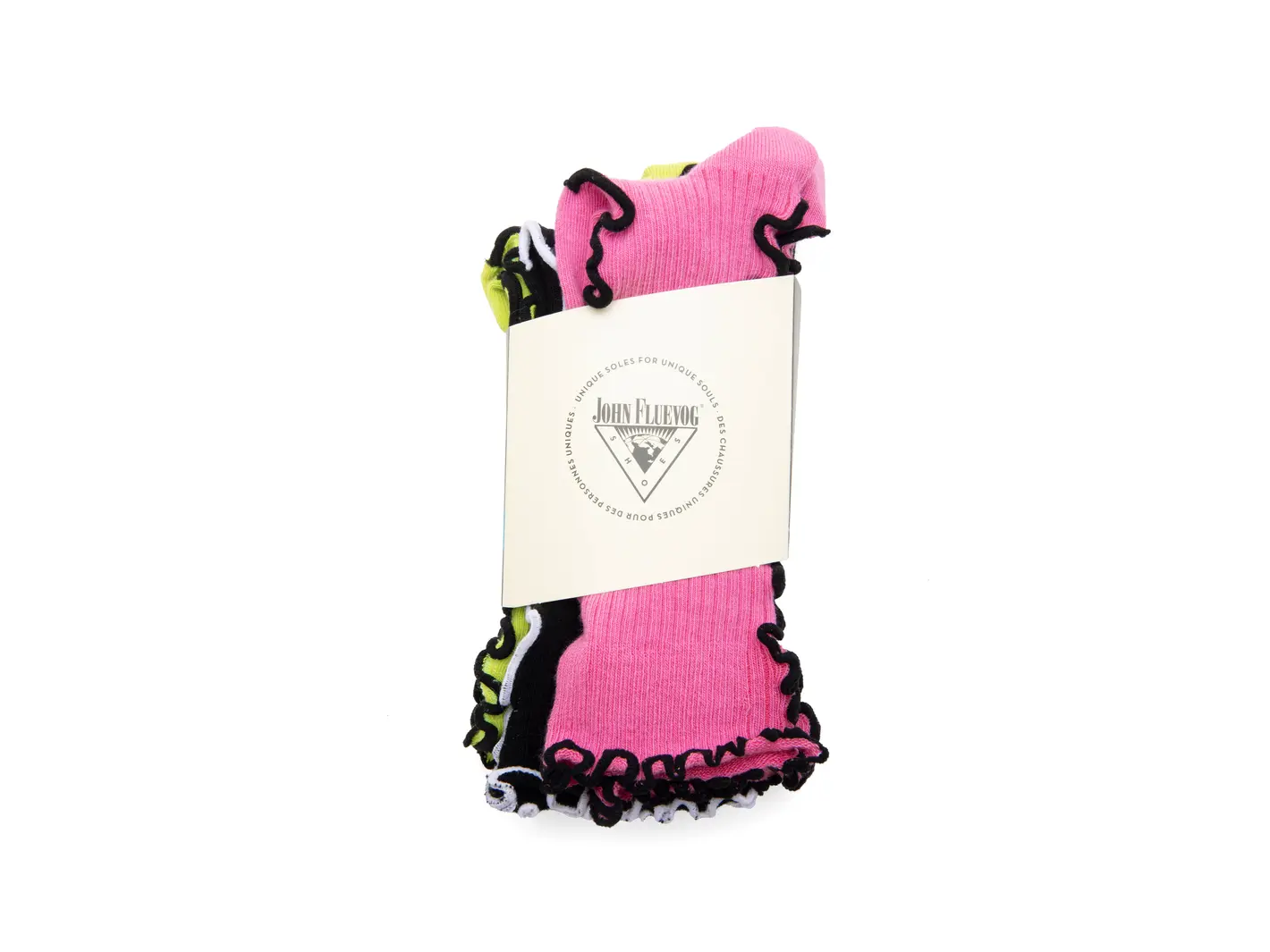 John Fluevog Layla Luna 3 Pack 3-Pack Ripple Socks