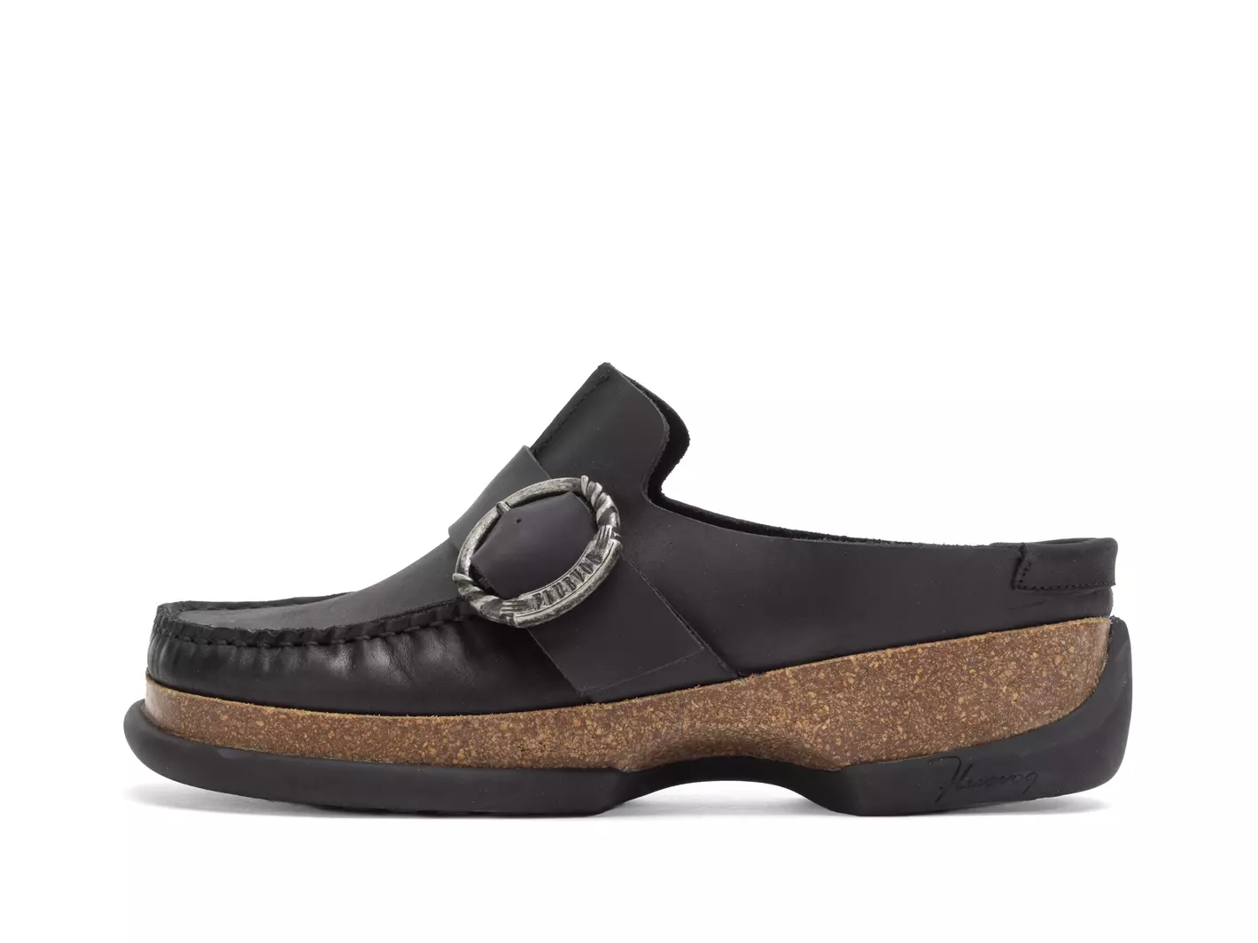 john fluevog Linn Mule avec surpiqûres