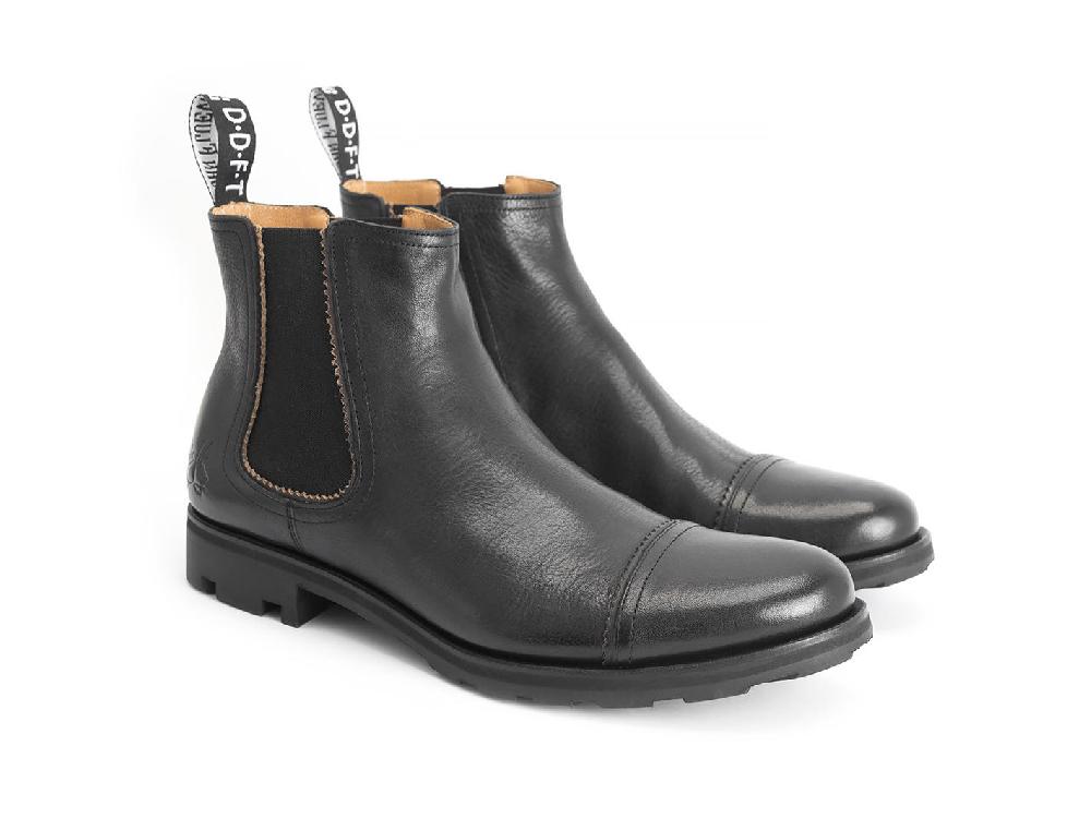 John Fluevog Nathan Bottine Cambrée En Cuir