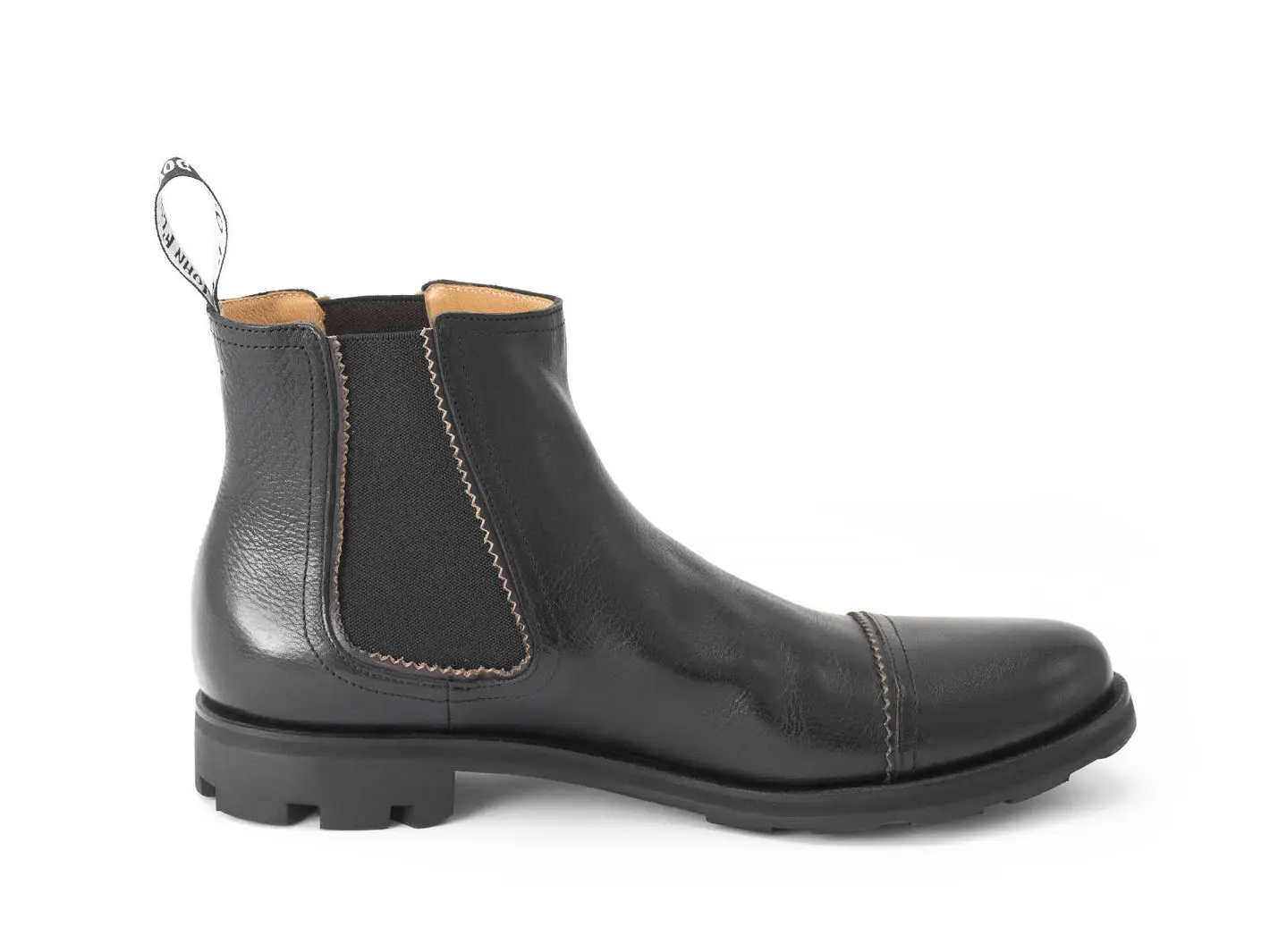 John Fluevog Nathan Bottine Cambrée En Cuir