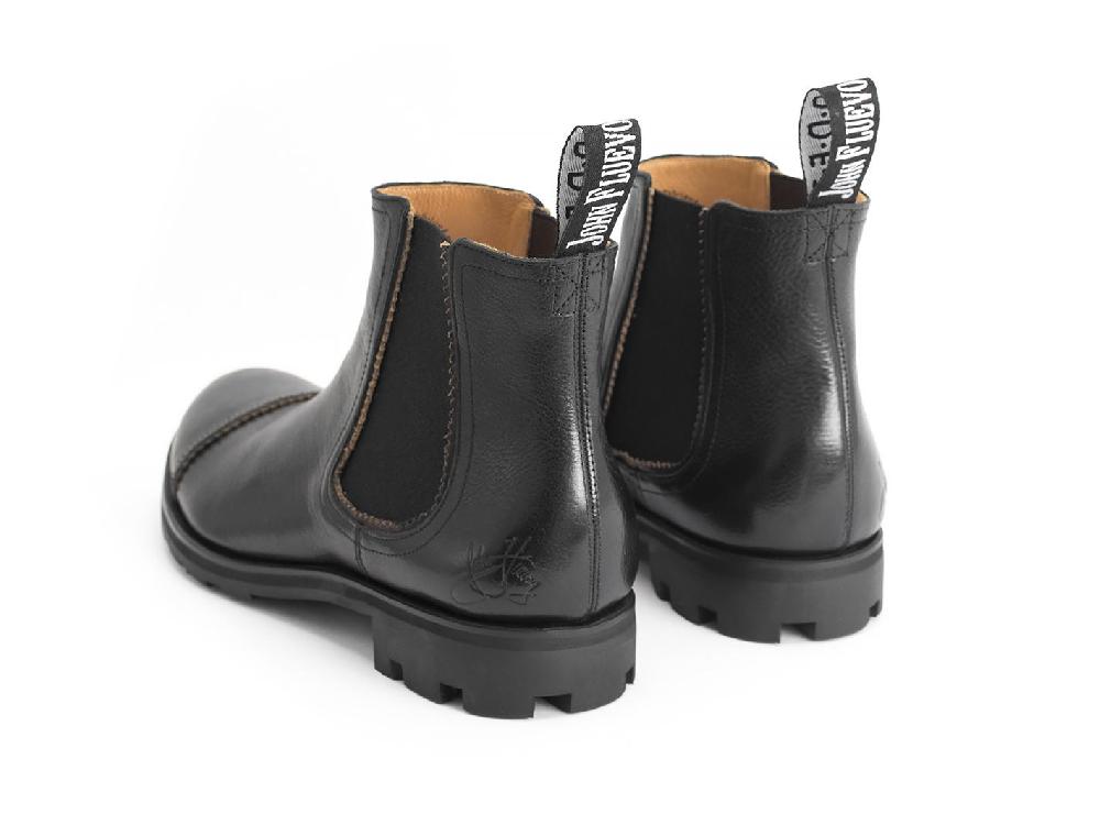 John Fluevog Nathan Bottine Cambrée En Cuir