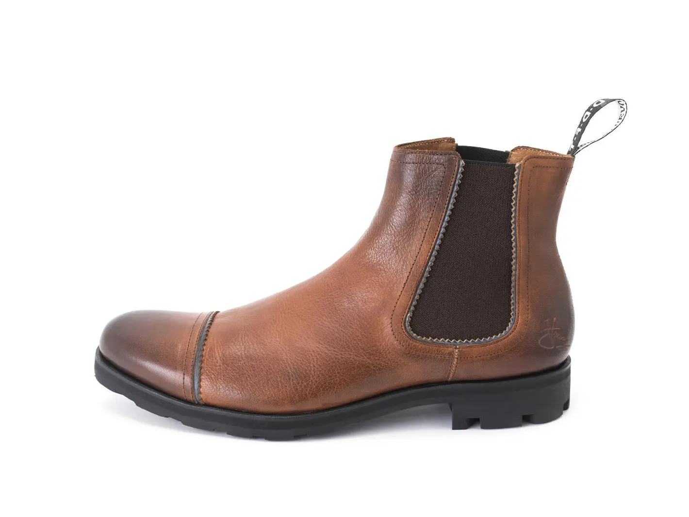 john fluevog Nathan Bottine cambrée en cuir