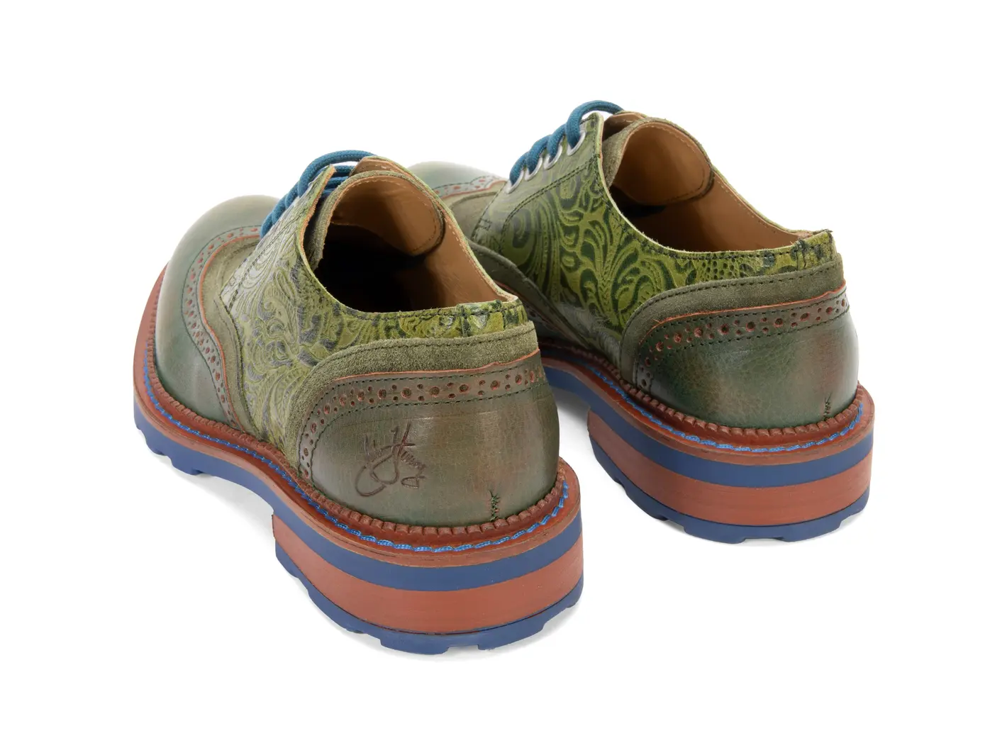 John Fluevog Nathaniel Derby à Bout Golf Doublé