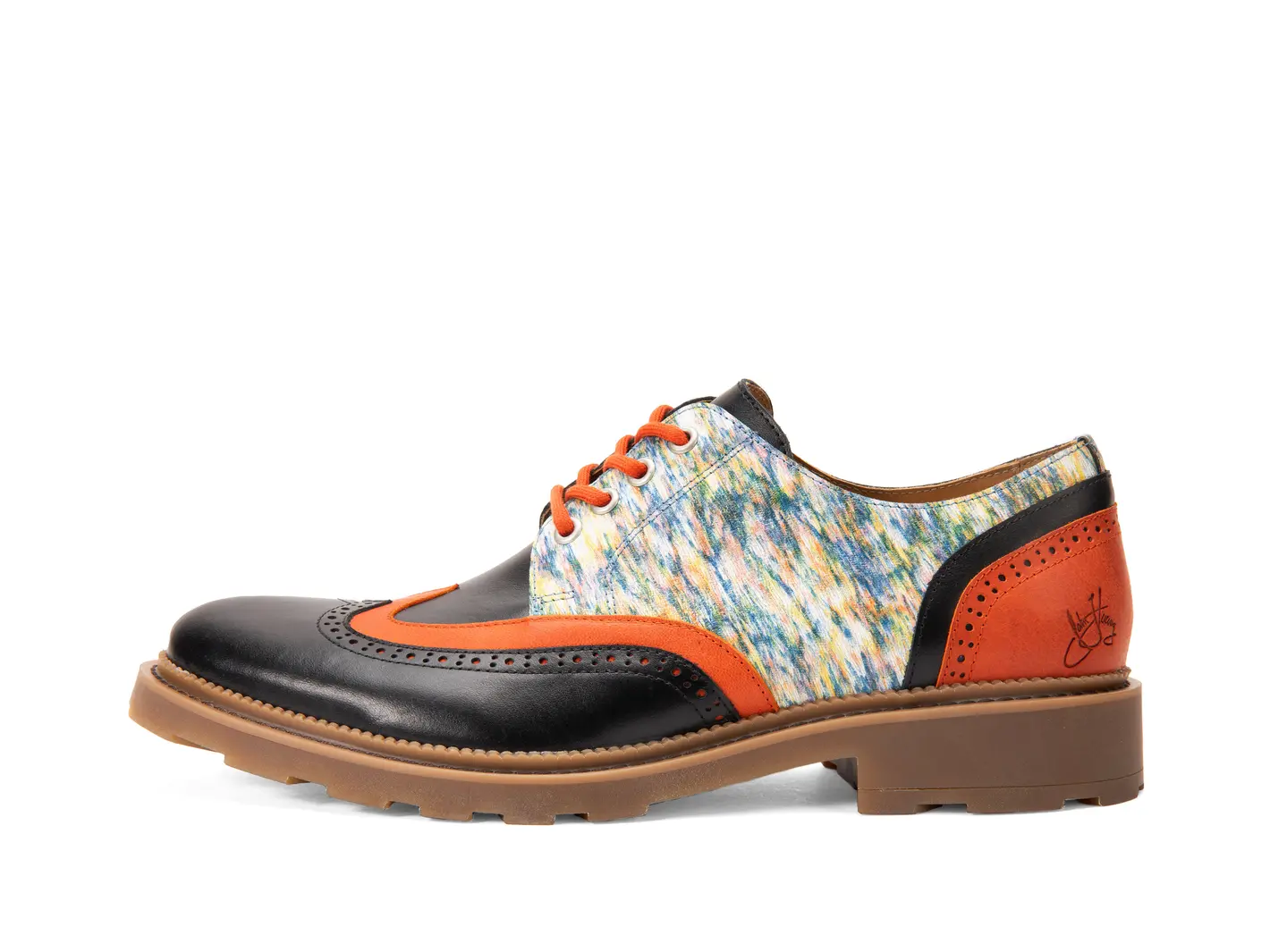 john fluevog Nathaniel Derby à bout golf doublé