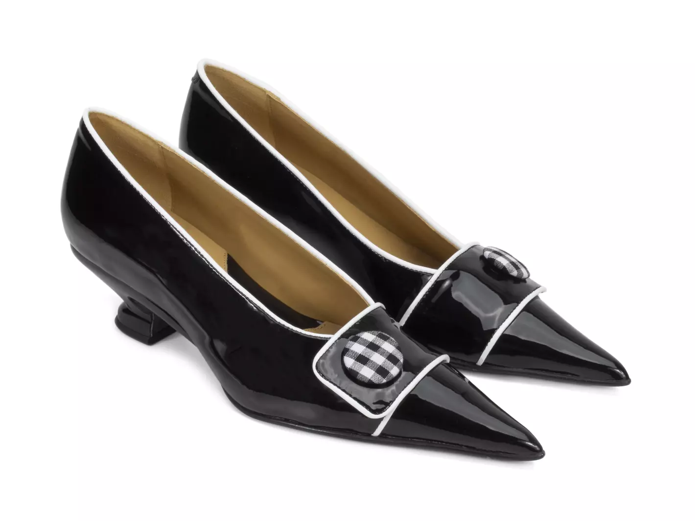 John Fluevog Naura Escarpin à Bouton élégant