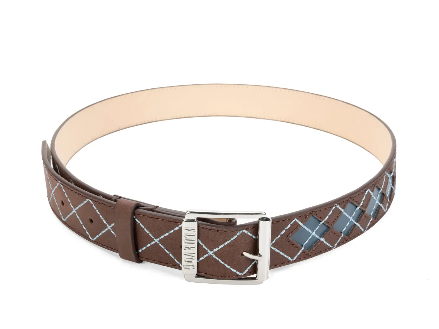 John Fluevog Nelson Belt Argyle Style Belt