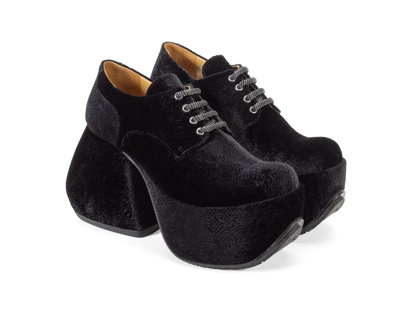 John Fluevog Nifty Soulier Lacé à Talon Plateforme