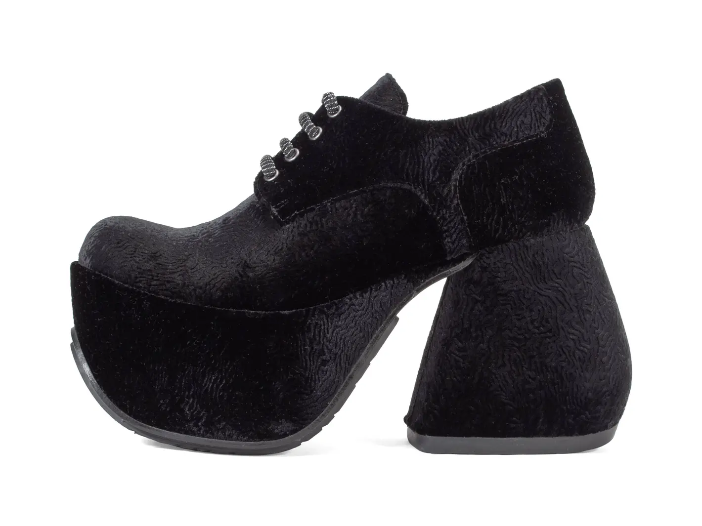 john fluevog Nifty Soulier lacé à talon plateforme