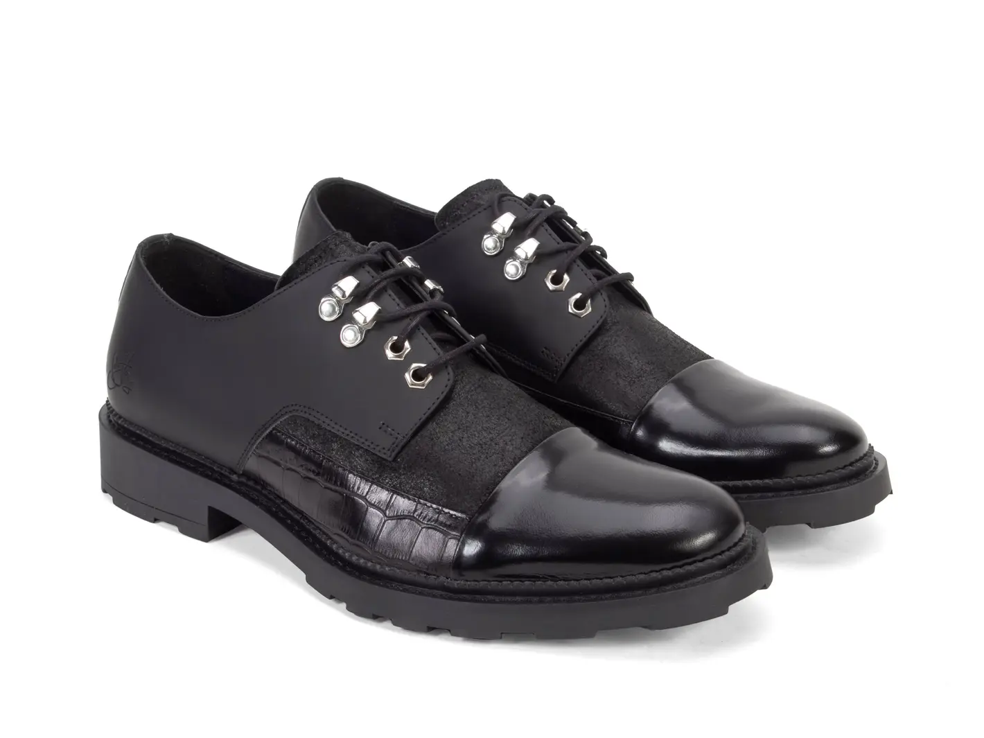 John Fluevog Quinn Chaussure Texturée à Lacets