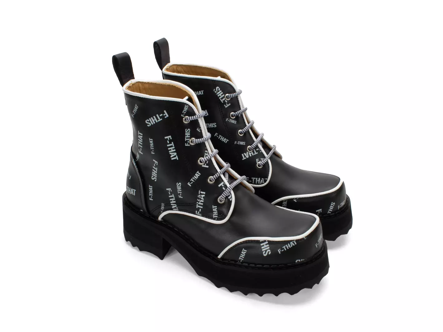 John Fluevog Revna Bottine Lacée à Plateforme