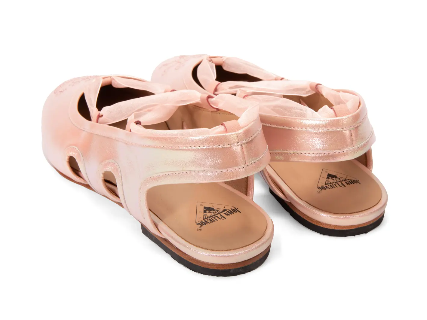 John Fluevog Sissone Ballerine Ouverte à Laçage