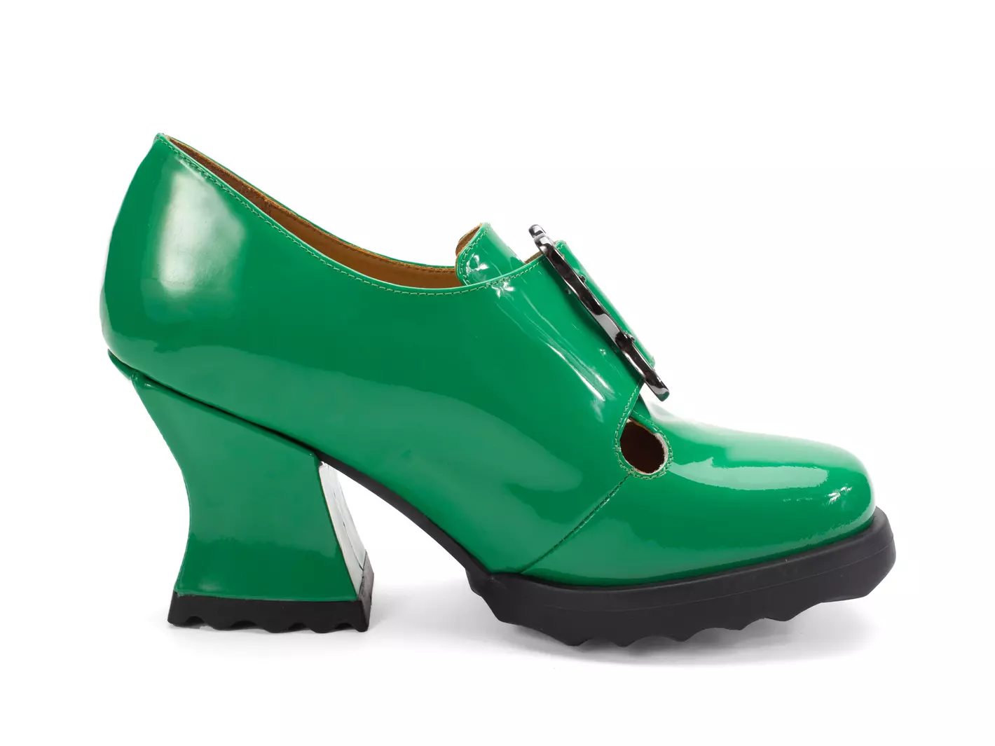 John Fluevog Sosta Talon Charles IX Avec Boucle