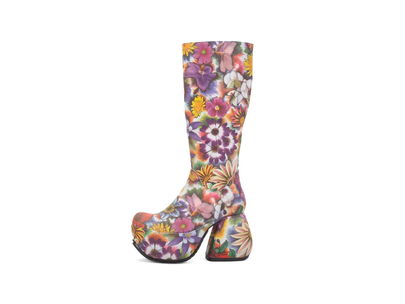 john fluevog Strut Botte haute à talon plateforme