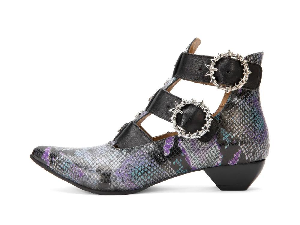 john fluevog Tammi Rose Bottillon à courroies