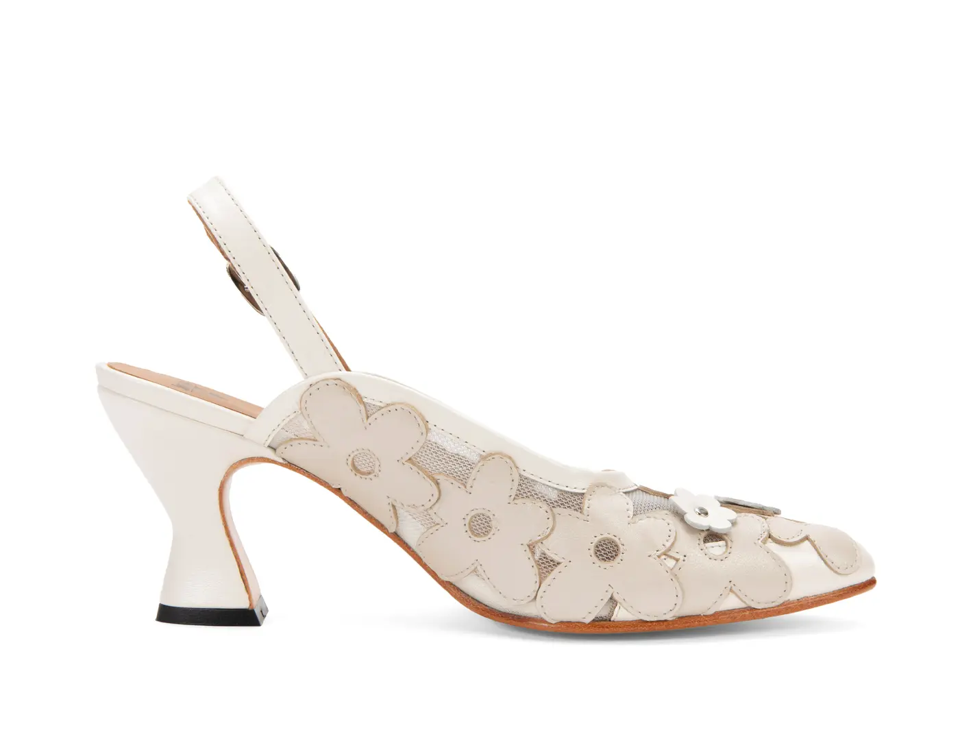John Fluevog Kiernan Talon En Filet à Bride Arrière Avec Appliqué