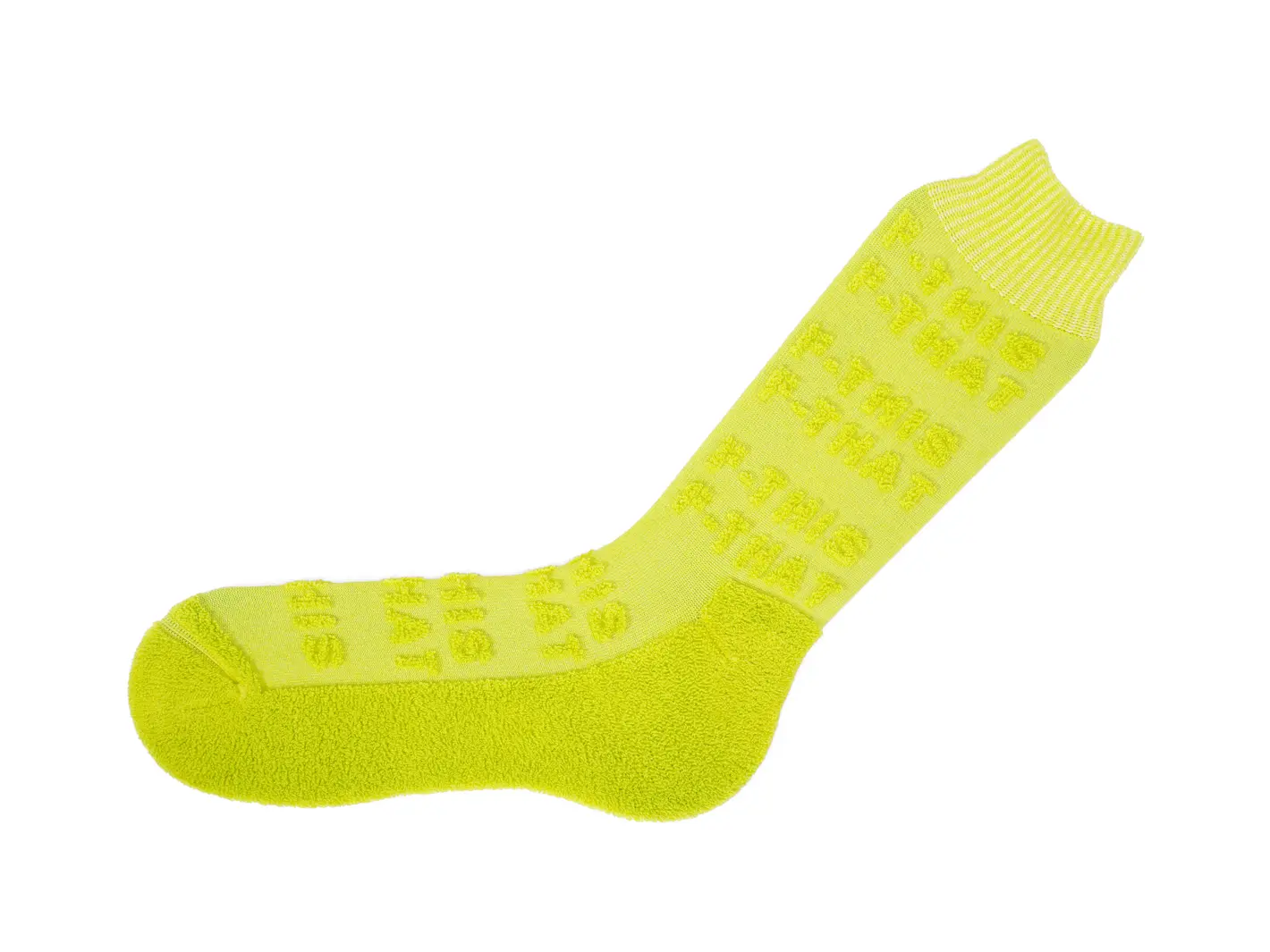 John Fluevog Leo Chaussette à Lettres Texturées En Relief