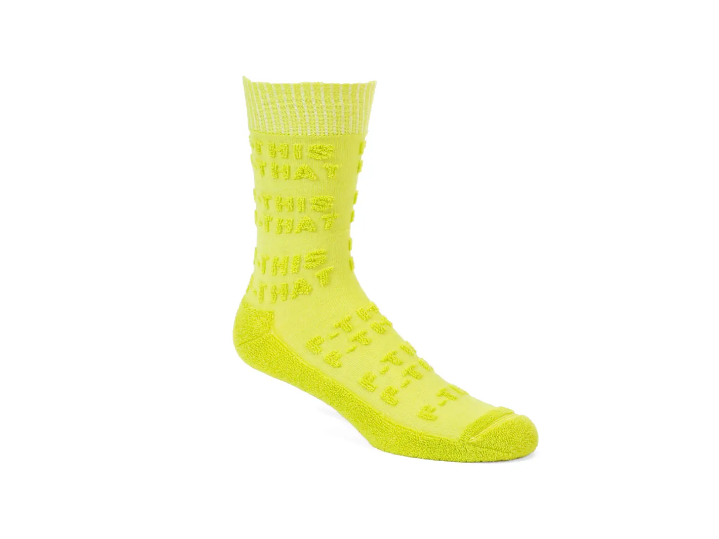 john fluevog Leo Chaussette à lettres texturées en relief