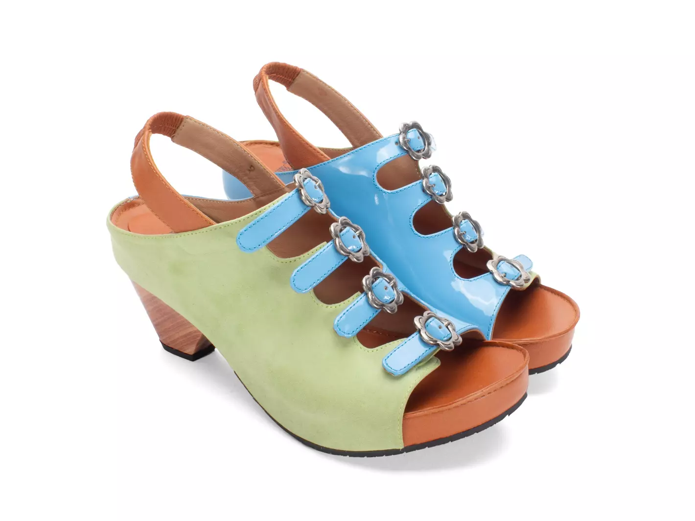 John Fluevog Lexi Chaussure à Bride Arrière Multiboucles