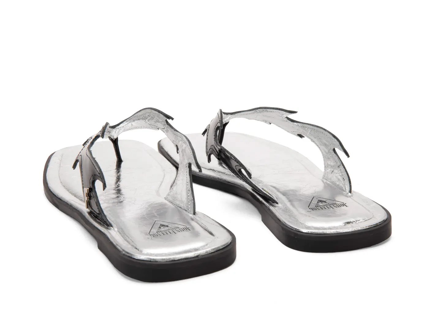 John Fluevog Lounger Lizard Sandale Audacieuse à Talon Taquet