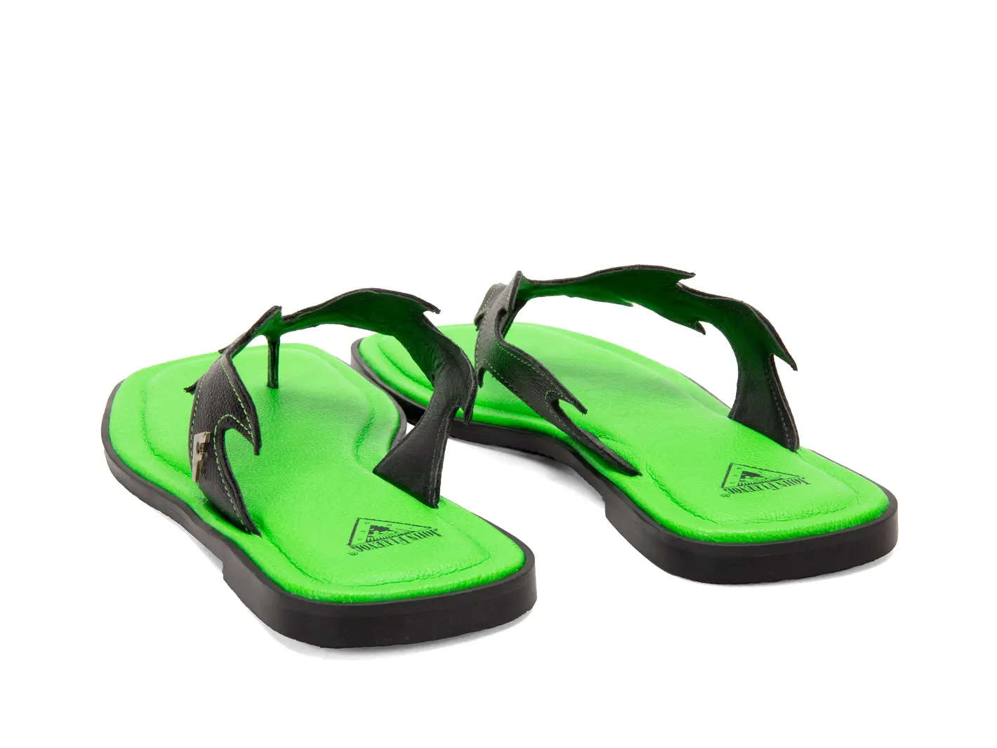 John Fluevog Lounger Lizard Sandale Audacieuse à Talon Taquet