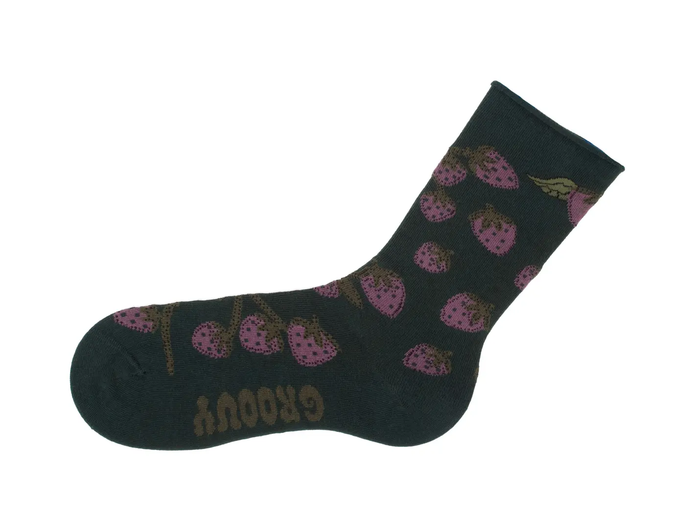 John Fluevog Neko Vog Socks Chaussette à Motif De Fraises Et Champignons