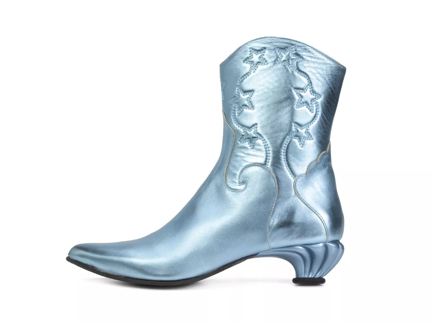 john fluevog Noctiluca Bottillon western avec fermeture à glissière