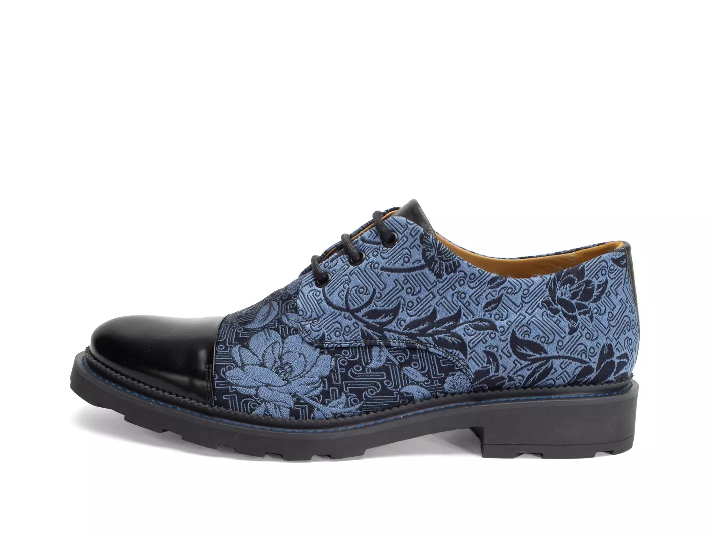 john fluevog Oakland Derby à bout rapporté classique