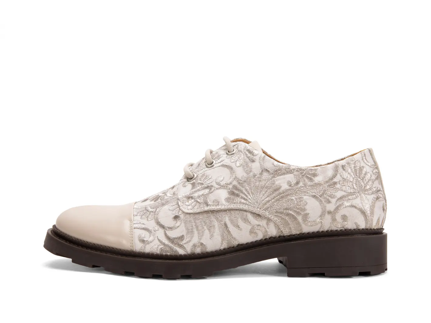 john fluevog Oakland Derby à bout rapporté classique