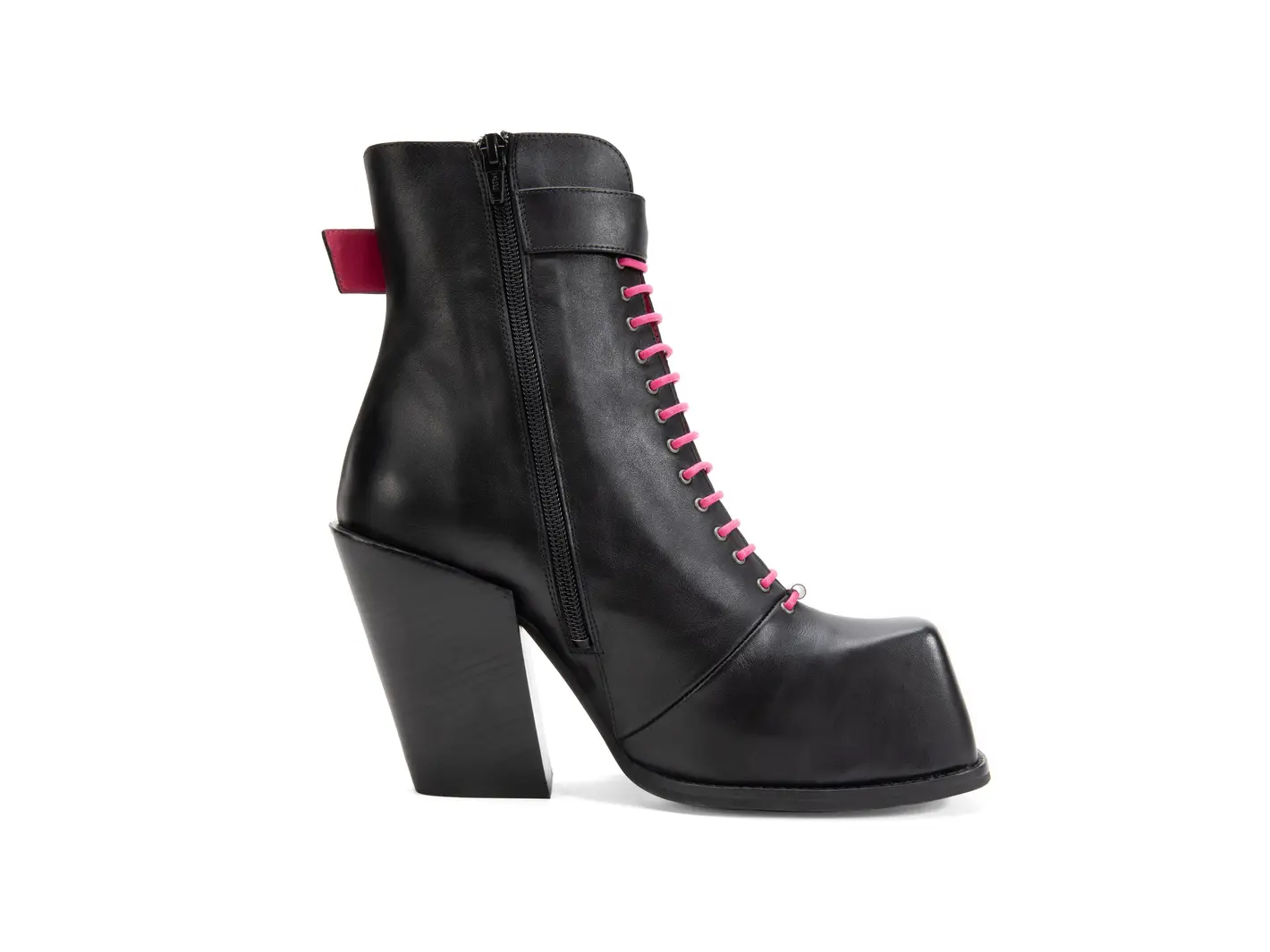 John Fluevog Olivia Bottillon Lacé Avec Fermeture à Glissière