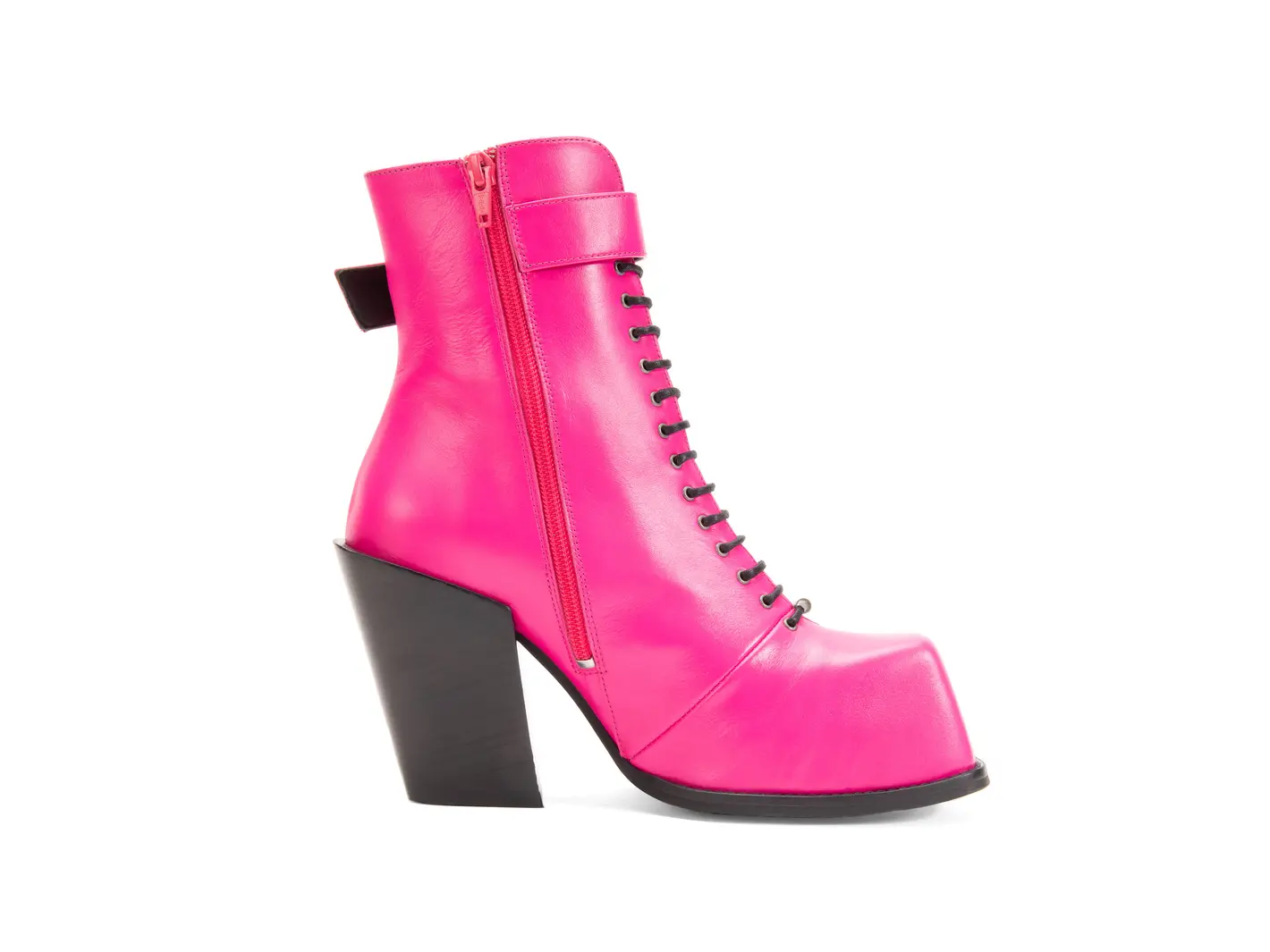 John Fluevog Olivia Bottillon Lacé Avec Fermeture à Glissière