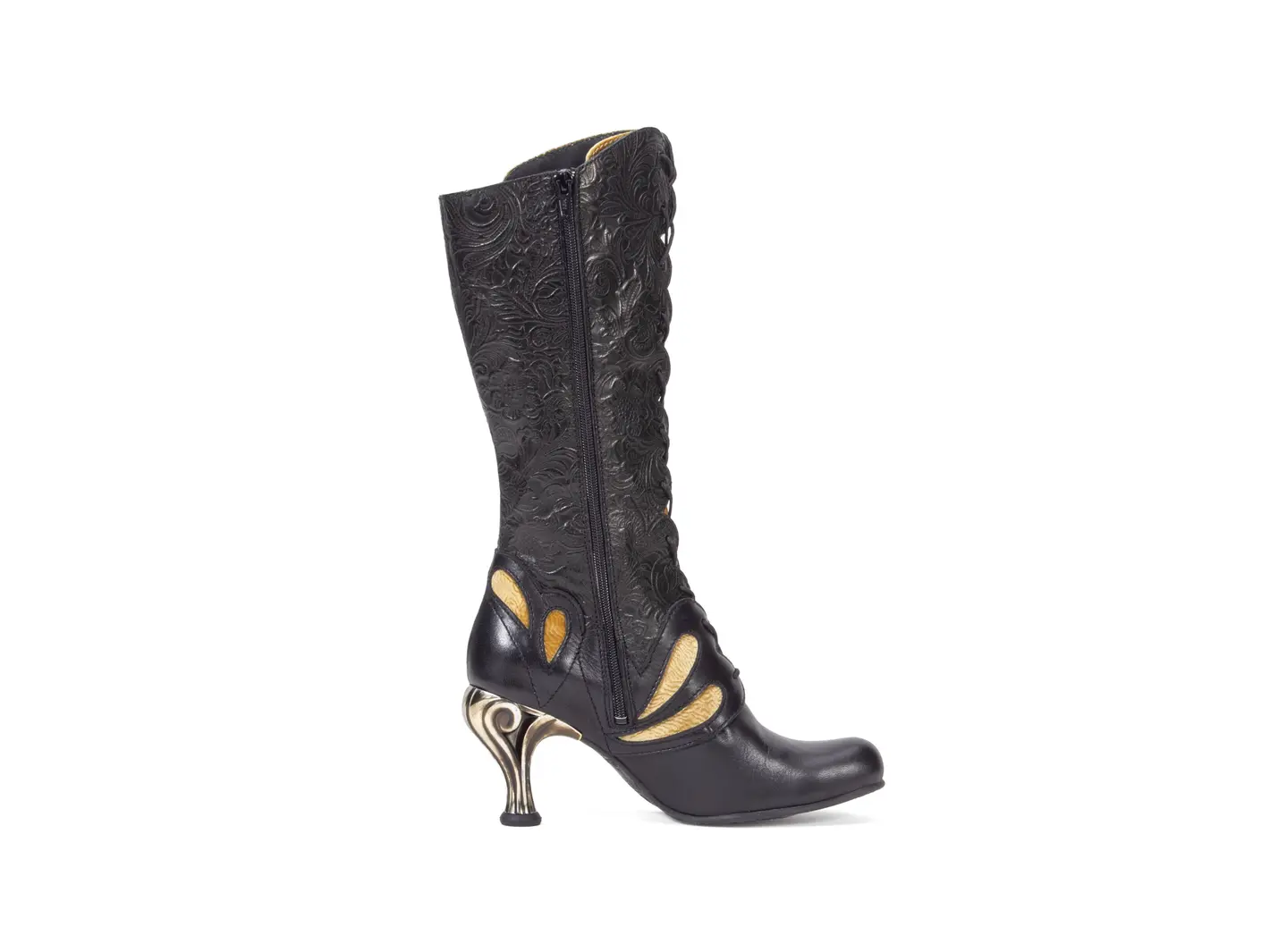 John Fluevog Parallax Botte Haute à Lacets élégante