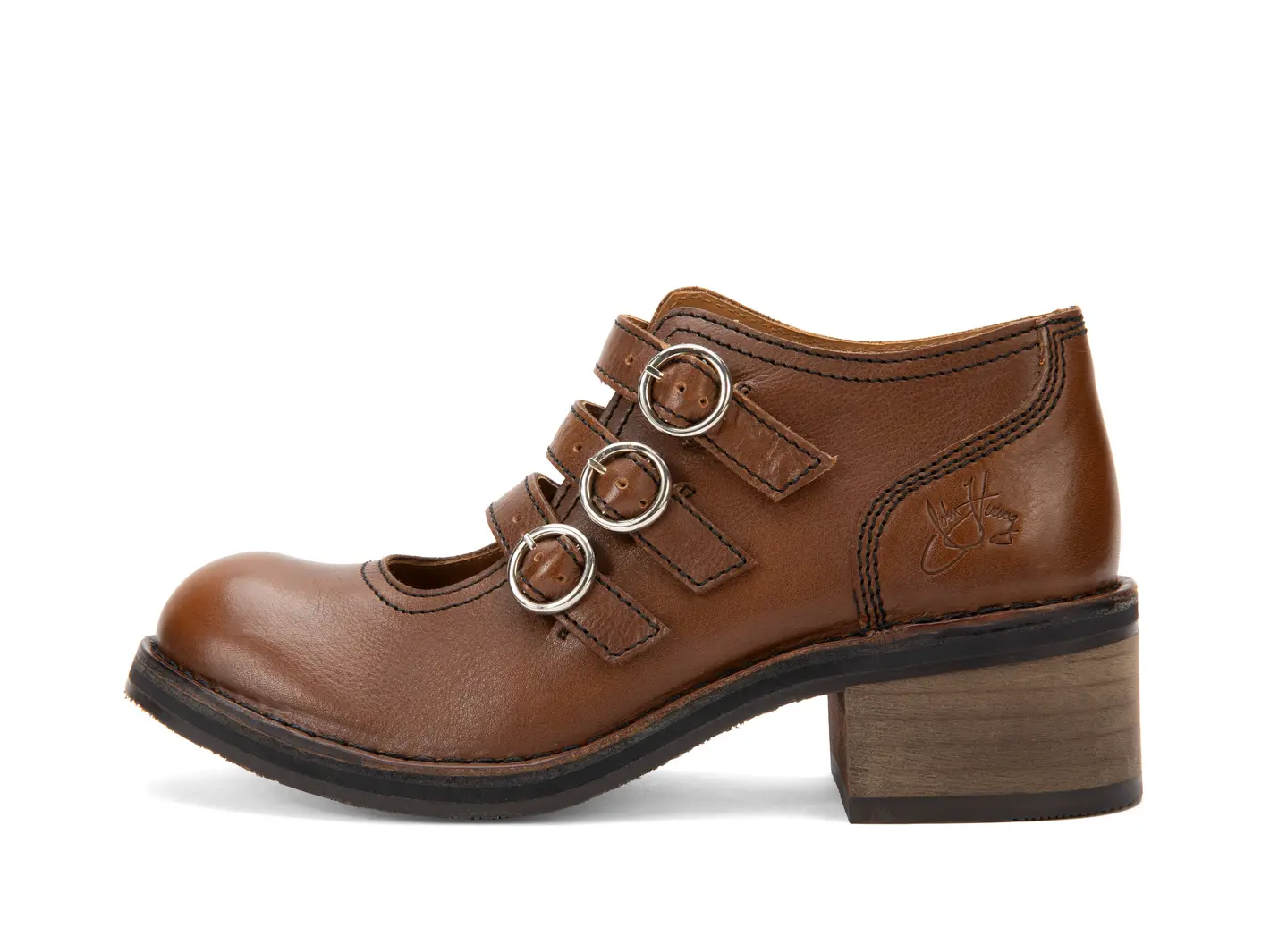 john fluevog Phantom Chaussure avec trois brides à boucles