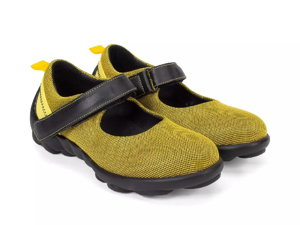 John Fluevog Pilot Charles IX Végane Avec Filet Et Velcro