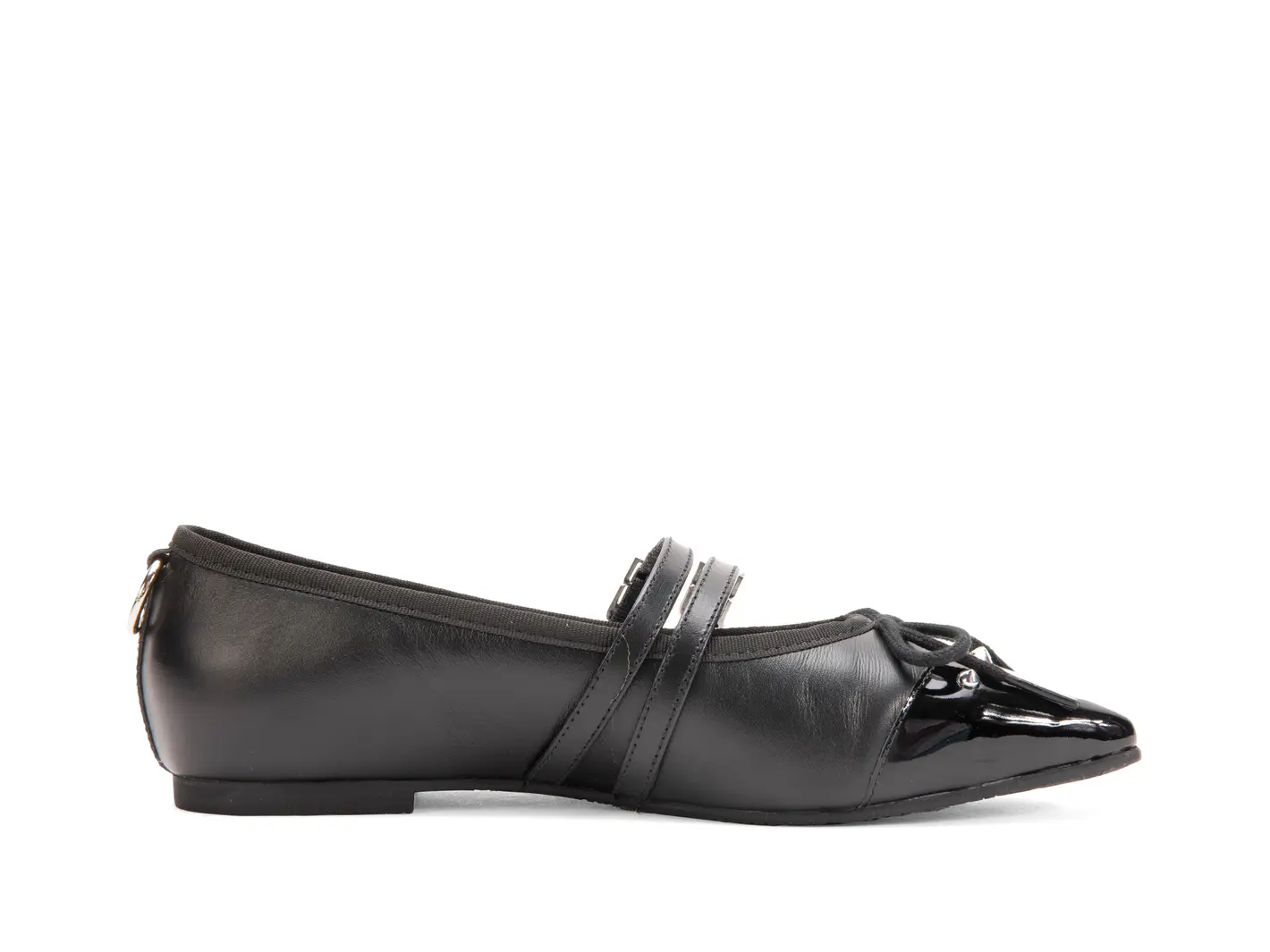 John Fluevog Pina Double-Strap Flats With Metal Studs