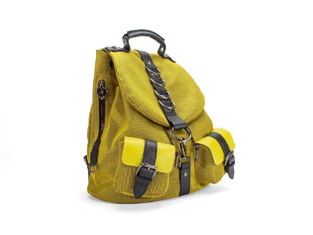 John Fluevog Punk Love Mandy Sac à Dos Avec Anneaux En Métal