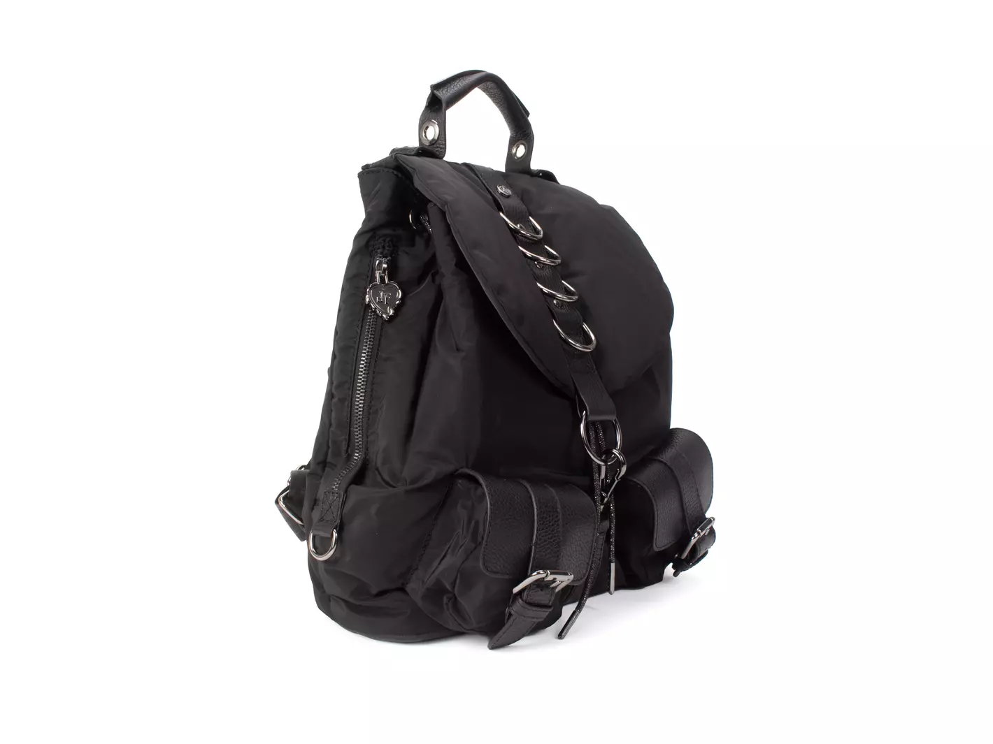 John Fluevog Punk Love Mandy Sac à Dos Avec Anneaux En Métal