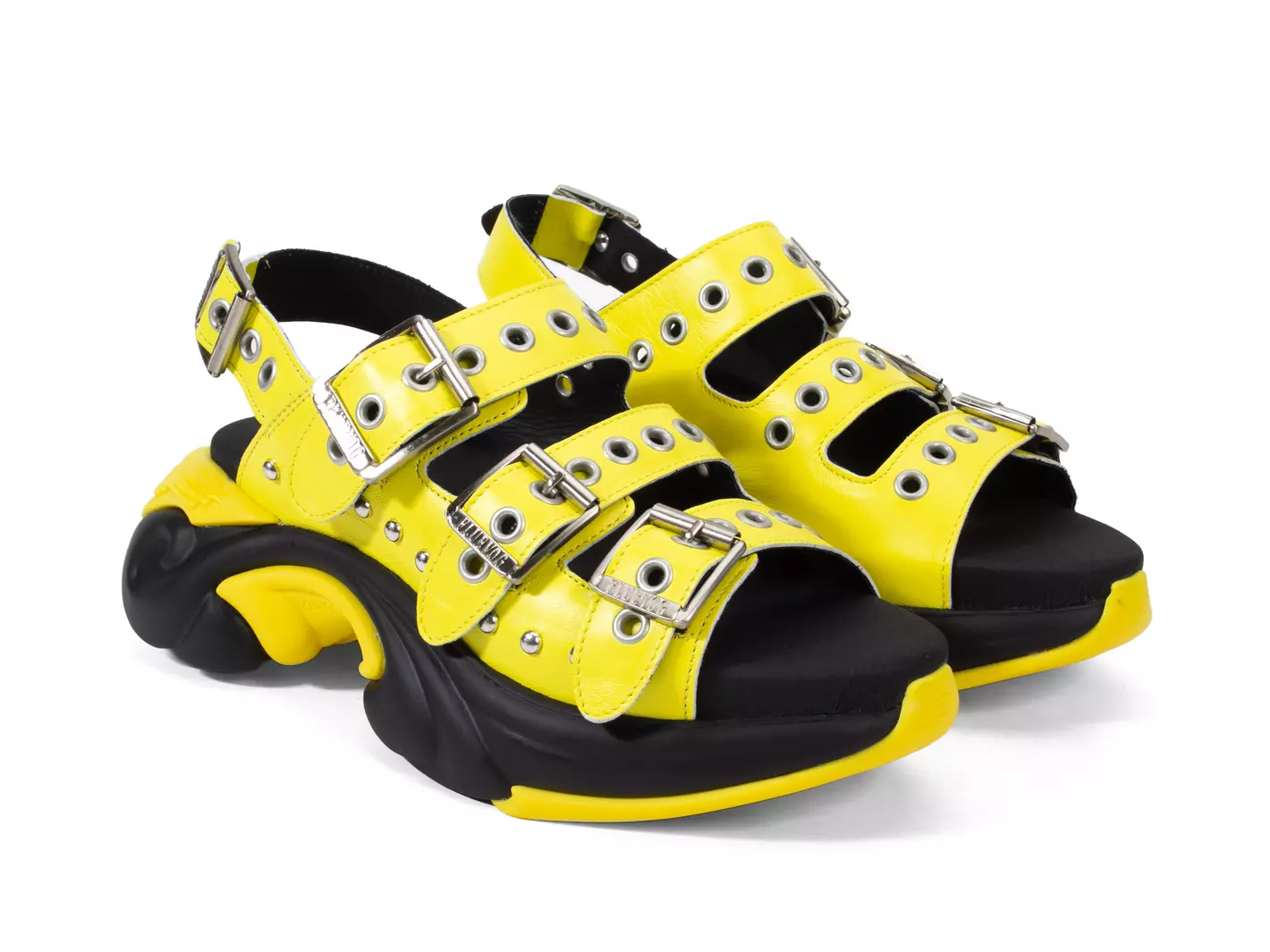 John Fluevog Rebel Sandale Bouclée Avec Rivets En Métal